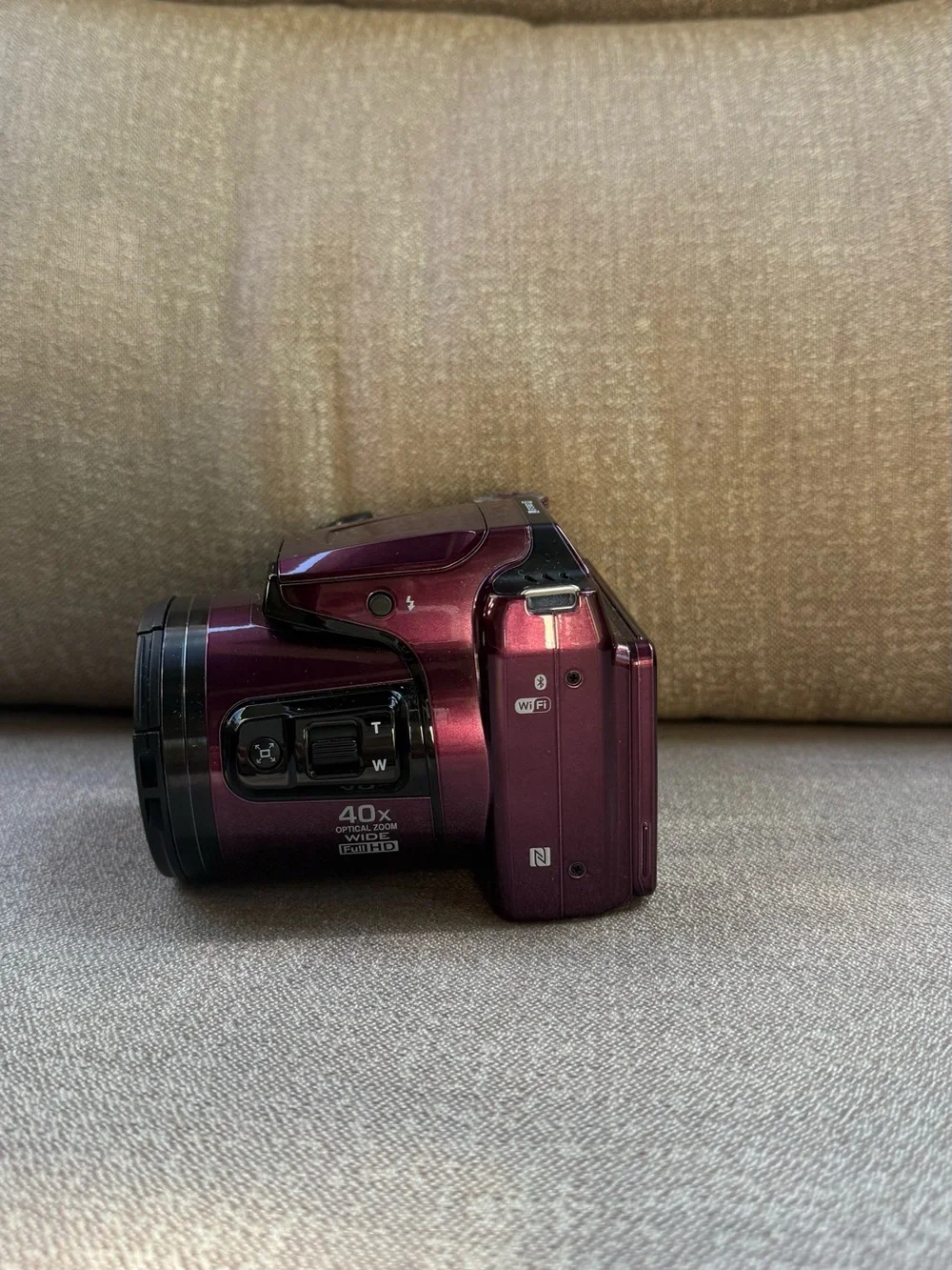 Nikon Purple Compact Digital Camera with Black Accents